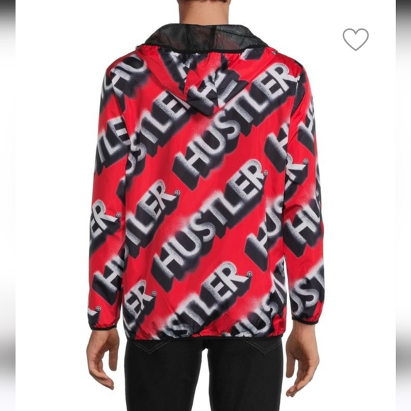 Men's Hustler Hoodie NWT Sz.S Windbreaker Material Pullover By Reason Brand - Picture 3 of 7